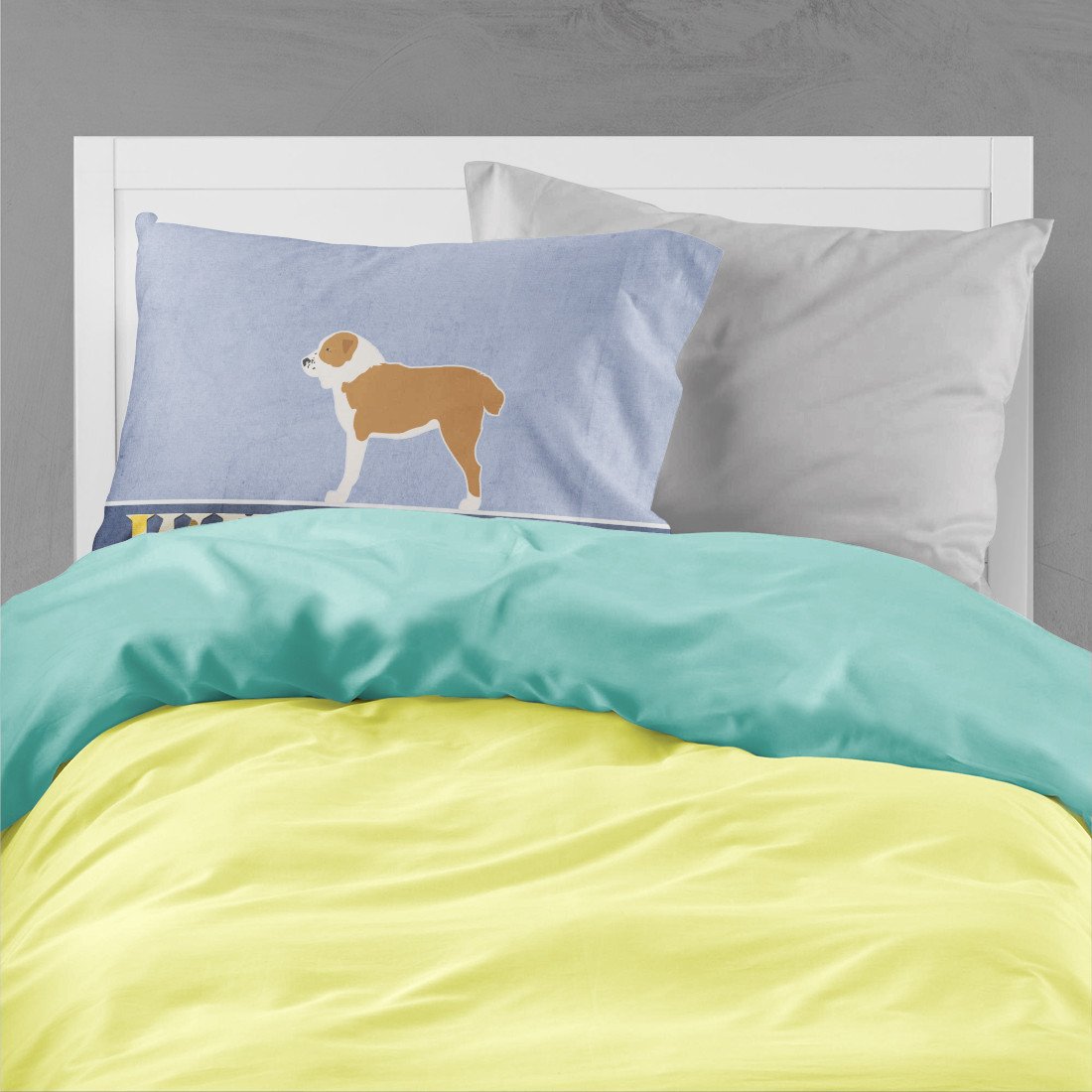 Central Asian Shepherd Dog Welcome Standard Pillowcase Lightweight Super Soft Easy Care Decorative Artwork Pillowcase, Standard