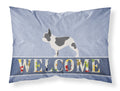 French Bulldog Welcome Standard Pillowcase Lightweight Super Soft Easy Care Decorative Artwork Pillowcase, Standard