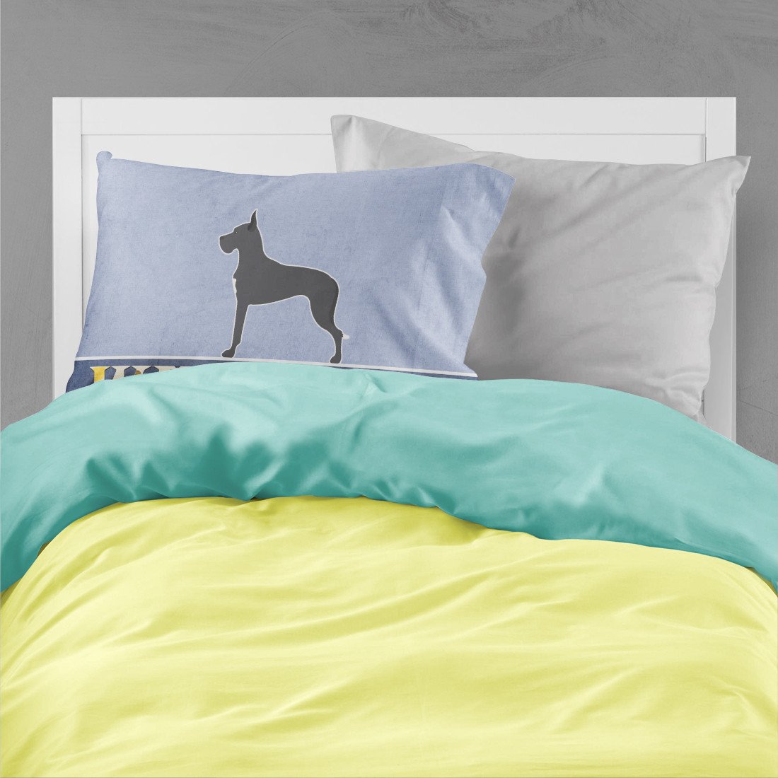 Great Dane Welcome Standard Pillowcase Lightweight Super Soft Easy Care Decorative Artwork Pillowcase, Standard