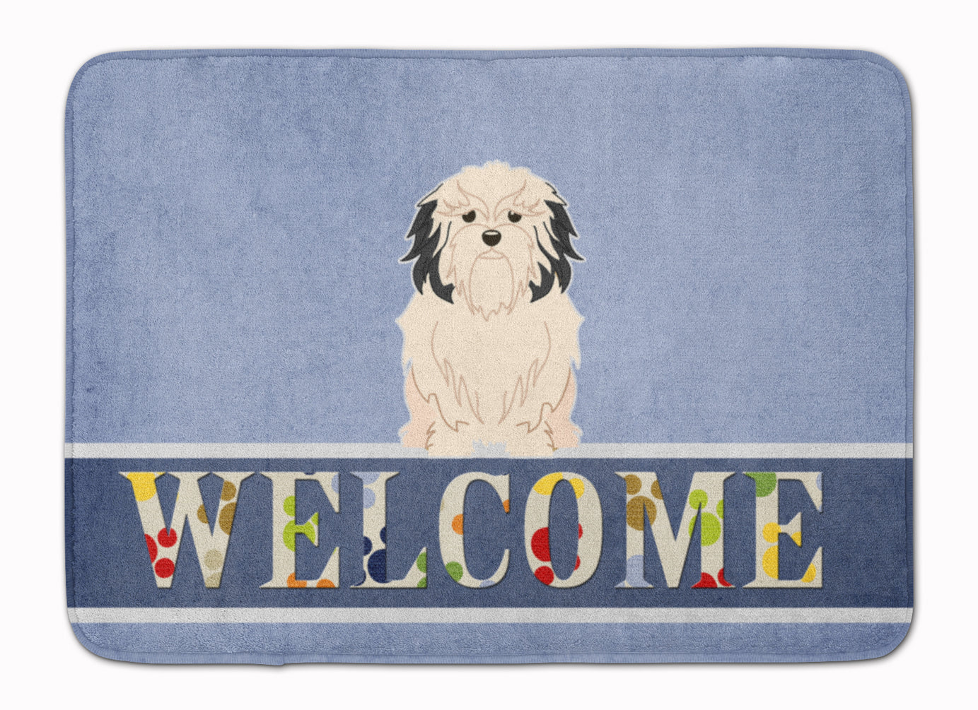 Lowchen Welcome Memory Foam Kitchen Mat Machine Washable Anti-Fatigue Cushion Comfort Bath or Kitchen Rug