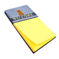 Norwich Terrier Welcome Watercolor Sticky Note Holder Refillable Dispenser Desk Accessory 3x3 Pad Gift