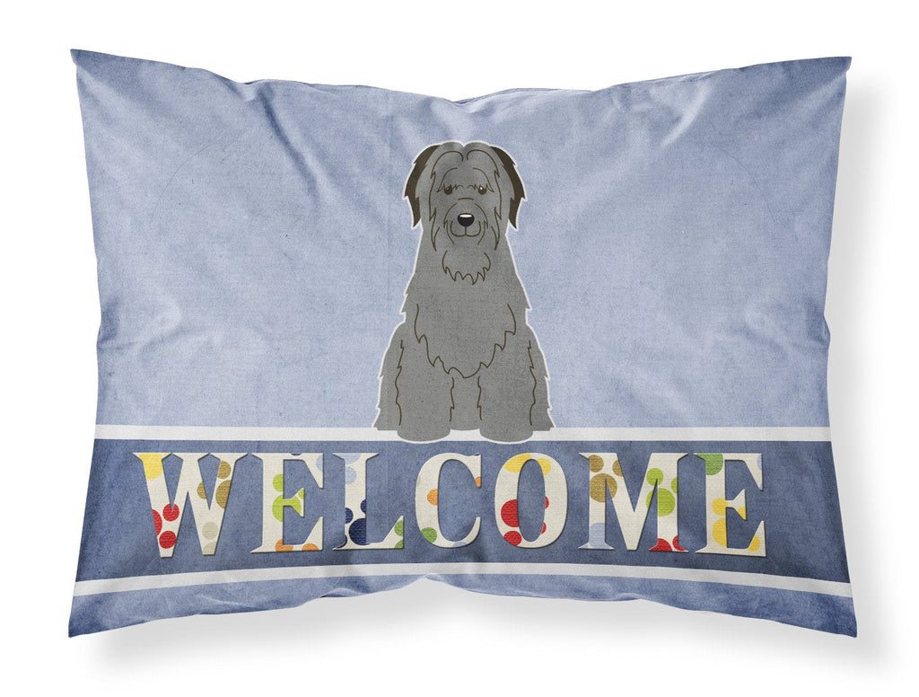 Briard Black Welcome Standard Pillowcase Lightweight Super Soft Easy Care Decorative Artwork Pillowcase, Standard
