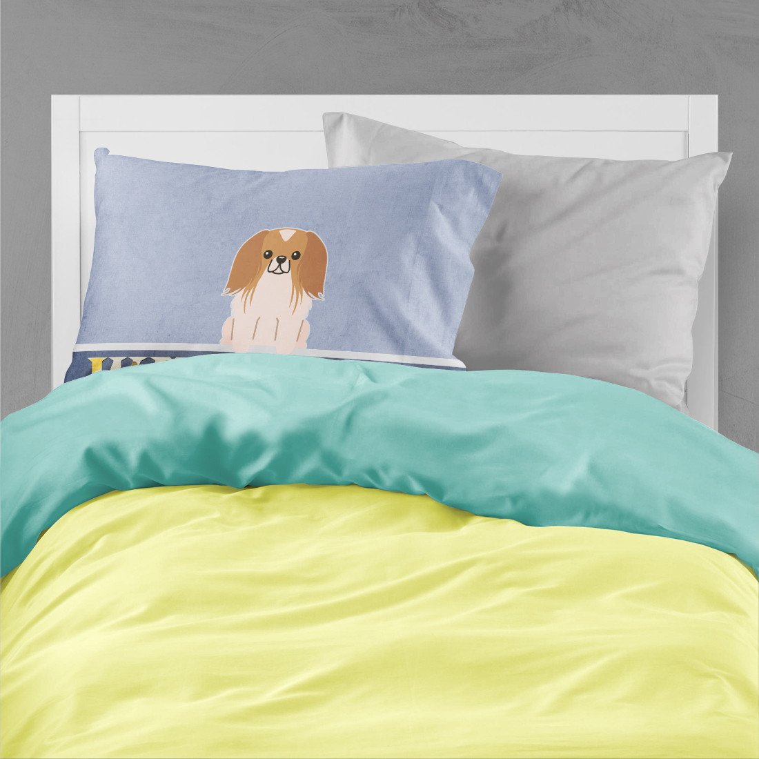 Pekingese Red White Welcome Standard Pillowcase Lightweight Super Soft Easy Care Decorative Artwork Pillowcase, Standard