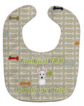 Too Cute Westie Baby Bib Easy-Clean Baby Bib Baby Feeding Accessory Baby Mealtime Essential, 10 x 13, Multicolor
