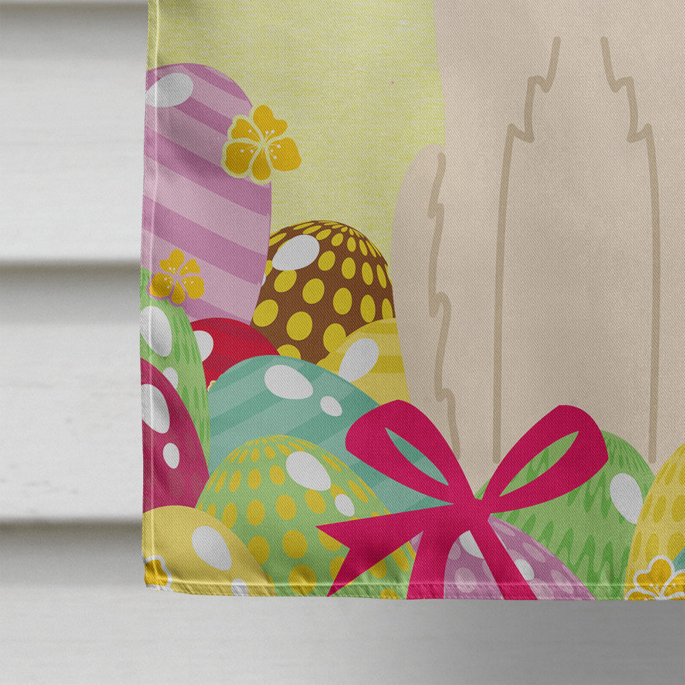 Easter Eggs Borzoi House Flag 28x40 Porch Sleeve Pole Decorative Outside Yard Banner Artwork Wall Hanging, Polyester