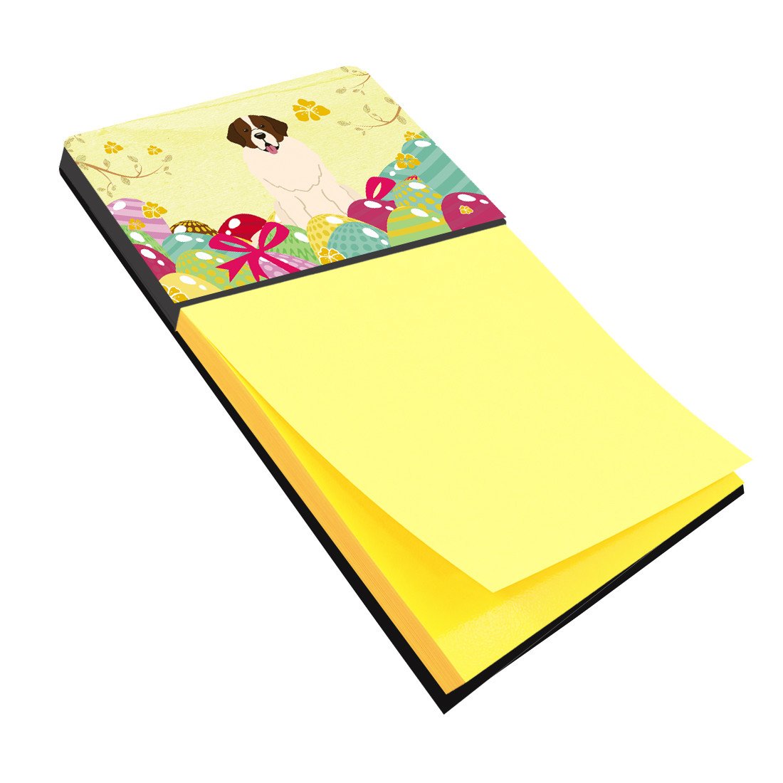Easter Eggs Moscow Watchdog Watercolor Sticky Note Holder Refillable Dispenser Desk Accessory 3x3 Pad Gift