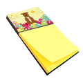 Easter Eggs Staffordshire Bull Terrier Brown Watercolor Sticky Note Holder Refillable Dispenser Desk Accessory 3x3 Pad Gift