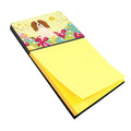 Easter Eggs Cavalier Spaniel Watercolor Sticky Note Holder Refillable Dispenser Desk Accessory 3x3 Pad Gift