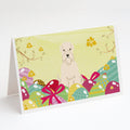 Easter Eggs Soft Coated Wheaten Terrier Greeting Cards Pack of 8 Blank Cards with Envelopes Whimsical A7 Size 5x7