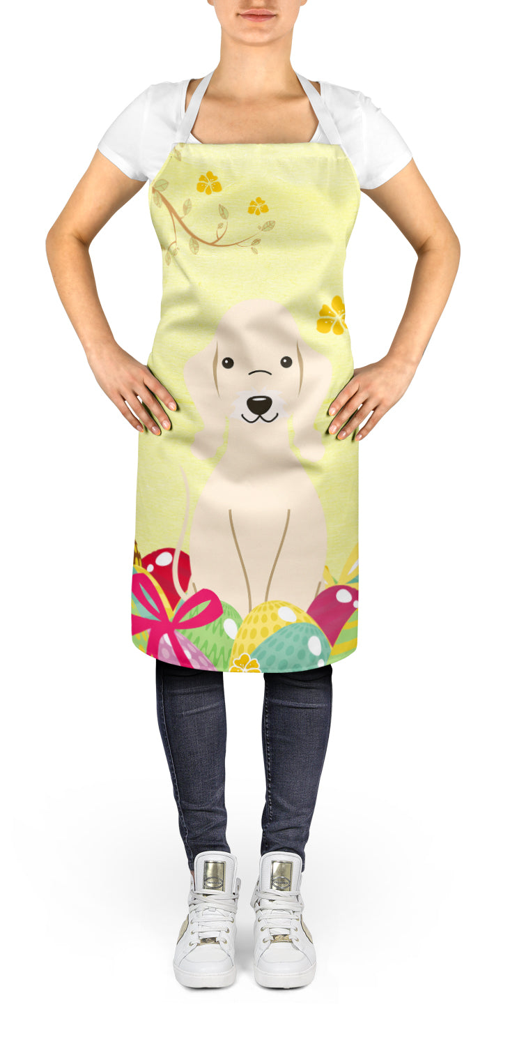 Easter Eggs Bedlington Terrier Sandy Apron Cooking Kitchen Server Baking Crafts Gardening for Adult Women Men, Unisex, Large, Multicolor