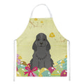 Easter Eggs Cocker Spaniel Black Apron Cooking Kitchen Server Baking Crafts Gardening for Adult Women Men, Unisex, Large, Multicolor