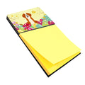 Easter Eggs English Foxhound Watercolor Sticky Note Holder Refillable Dispenser Desk Accessory 3x3 Pad Gift