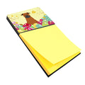 Easter Eggs Chinese Chongqing Dog Watercolor Sticky Note Holder Refillable Dispenser Desk Accessory 3x3 Pad Gift