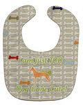 Pharaoh Hound Dog Gone Cute Baby Bib Easy-Clean Baby Bib Baby Feeding Accessory Baby Mealtime Essential, 10 x 13, Multicolor