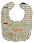 Fila Brasileiro Dog Gone Cute Baby Bib Easy-Clean Baby Bib Baby Feeding Accessory Baby Mealtime Essential, 10 x 13, Multicolor