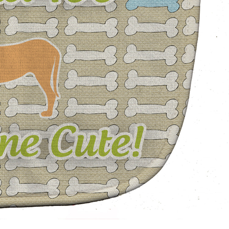 Fila Brasileiro Dog Gone Cute Baby Bib Easy-Clean Baby Bib Baby Feeding Accessory Baby Mealtime Essential, 10 x 13, Multicolor