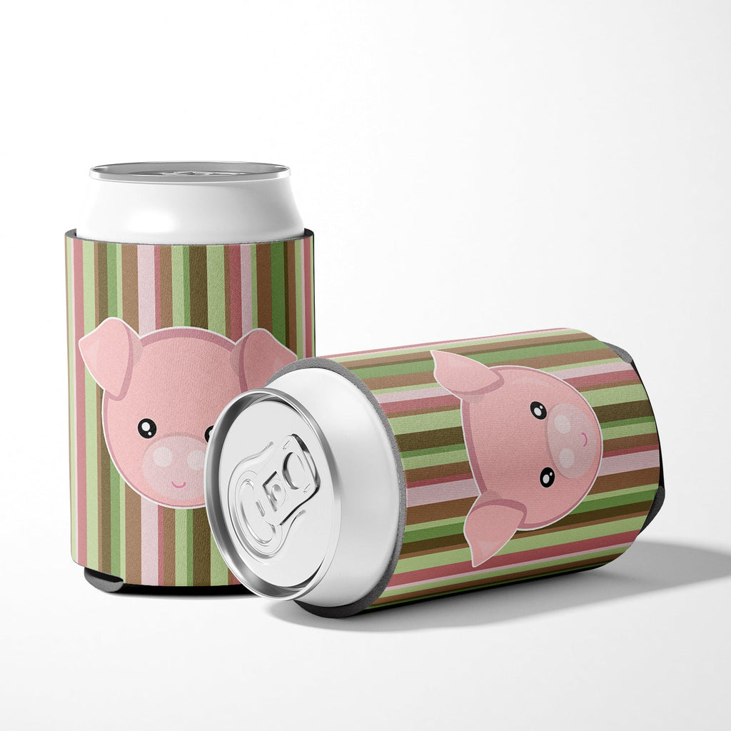 Pig Face Can or Bottle Hugger Cooler Sleeve for Standard 12 oz Cans, Insulated Foam Beer & Soda Can Hugger Reusable