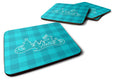 Christmas Tree Reindeer Blue Foam Coasters Set of 4 Cup Coasters for Indoor Outdoor, Tabletop Protection, Anti Slip, Mouse pad Material
