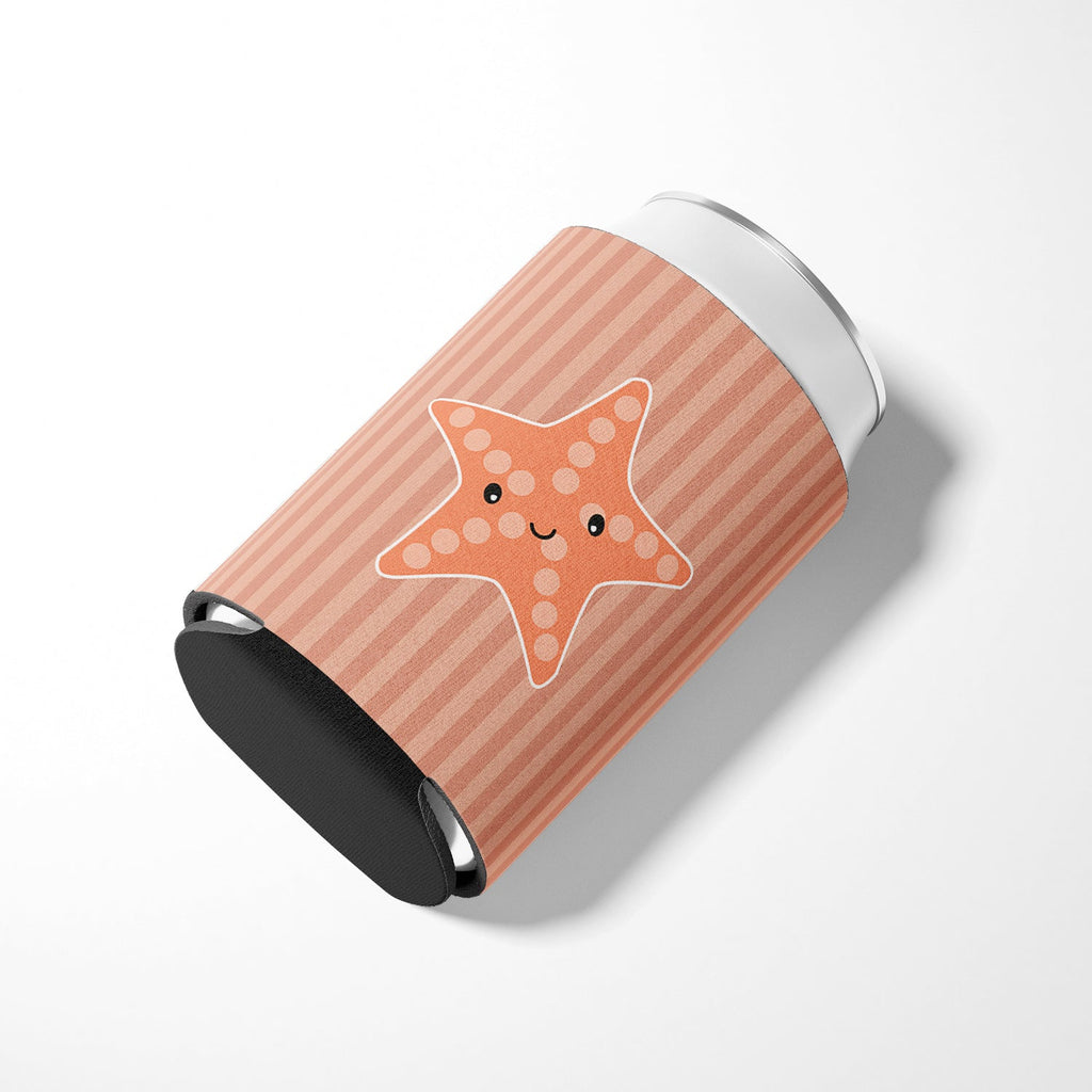 Starfish Can or Bottle Hugger Cooler Sleeve for Standard 12 oz Cans, Insulated Foam Beer & Soda Can Hugger Reusable
