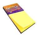 Halloween Trick or Treat Watercolor Sticky Note Holder Refillable Dispenser Desk Accessory 3x3 Pad Gift