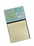 Welcome Friends Dalmatian Watercolor Sticky Note Holder Refillable Dispenser Desk Accessory 3x3 Pad Gift