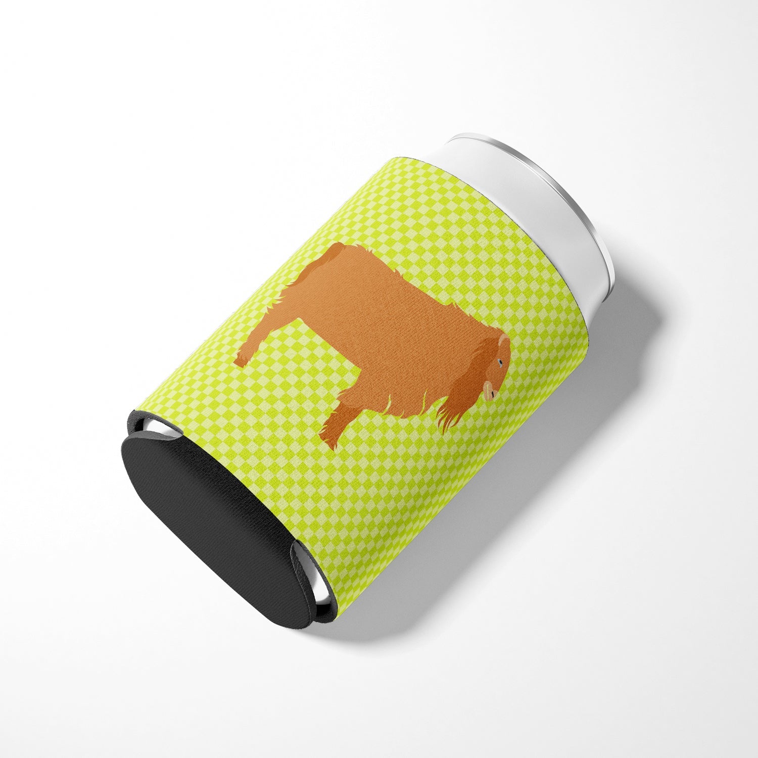 American Lamancha Goat Green Can or Bottle Hugger Cooler Sleeve for Standard 12 oz Cans, Insulated Foam Beer & Soda Can Hugger Reusable