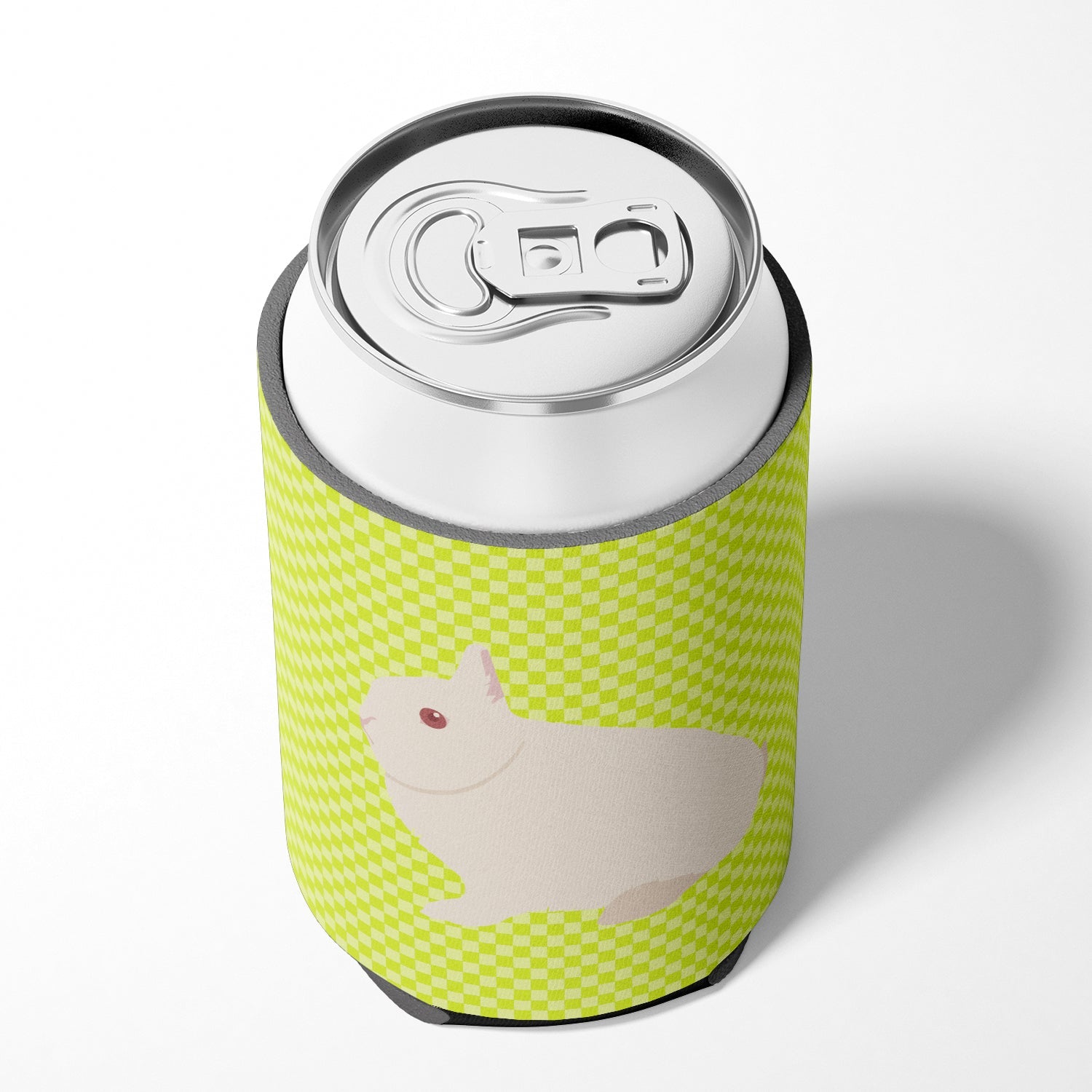 Hermelin Rabbit Green Can or Bottle Hugger Cooler Sleeve for Standard 12 oz Cans, Insulated Foam Beer & Soda Can Hugger Reusable
