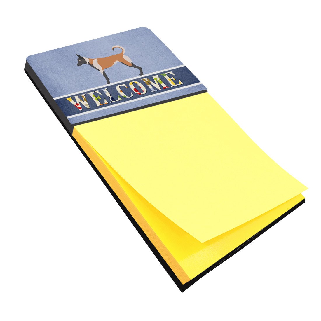 Belgian Malinois Welcome Watercolor Sticky Note Holder Refillable Dispenser Desk Accessory 3x3 Pad Gift