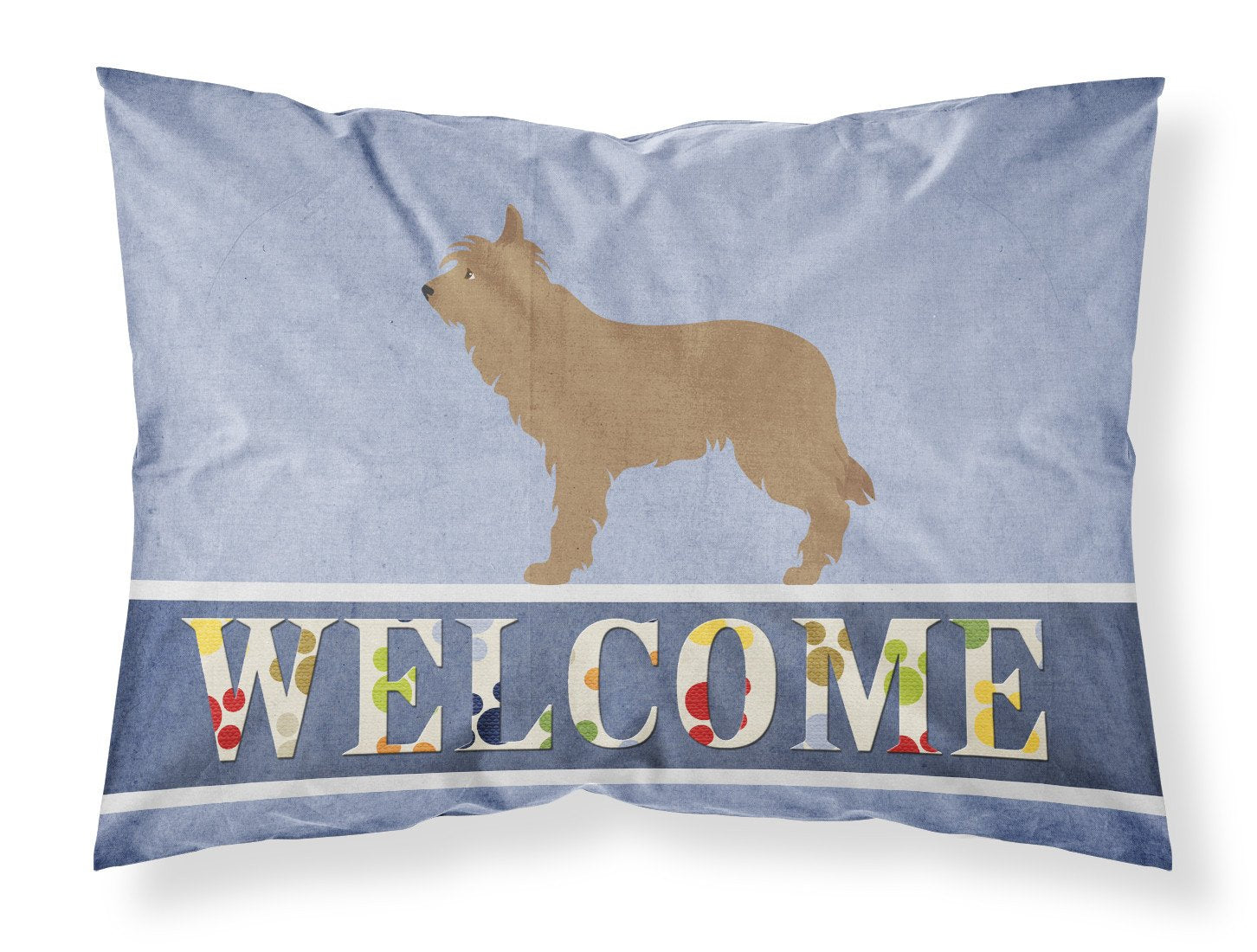 Berger Picard Welcome Standard Pillowcase Lightweight Super Soft Easy Care Decorative Artwork Pillowcase, Standard
