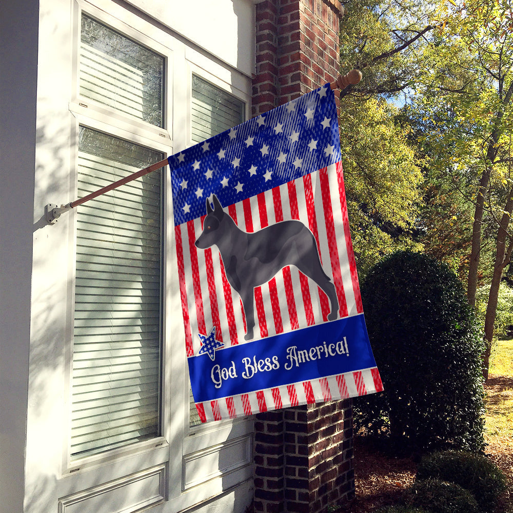 Australian Cattle Dog American House Flag 28x40 Porch Sleeve Pole Decorative Outside Yard Banner Artwork Wall Hanging, Polyester
