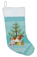 Ayrshire Cow Christmas Holiday Stocking Double-Sided Print, Polyester Suede,11x18, Made in USA