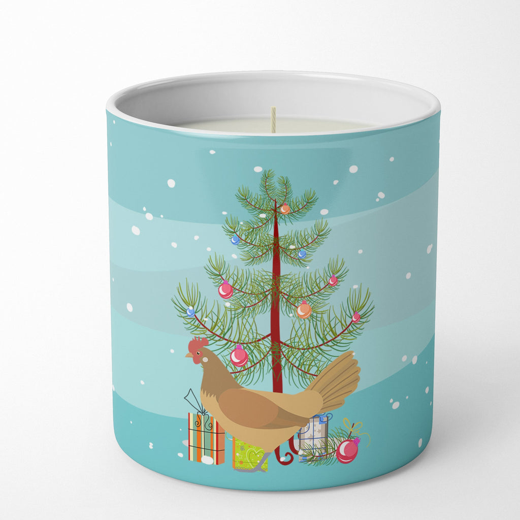 Frisian Friesian Chicken Christmas Decorative Soy Candle Nature Soy Wax Essential Oil Home Decor Ideal for Bedroom Kitchen Bath Office Gift, 10 oz