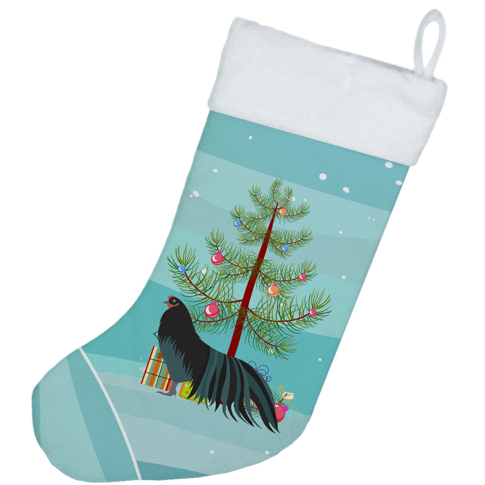 Sumatra Chicken Christmas Holiday Stocking Double-Sided Print, Polyester Suede,11x18, Made in USA