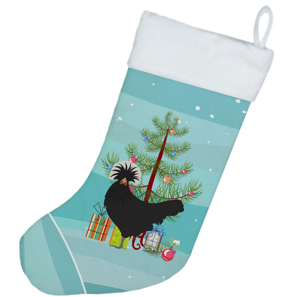 Polish Poland Chicken Christmas Holiday Stocking Double-Sided Print, Polyester Suede,11x18, Made in USA