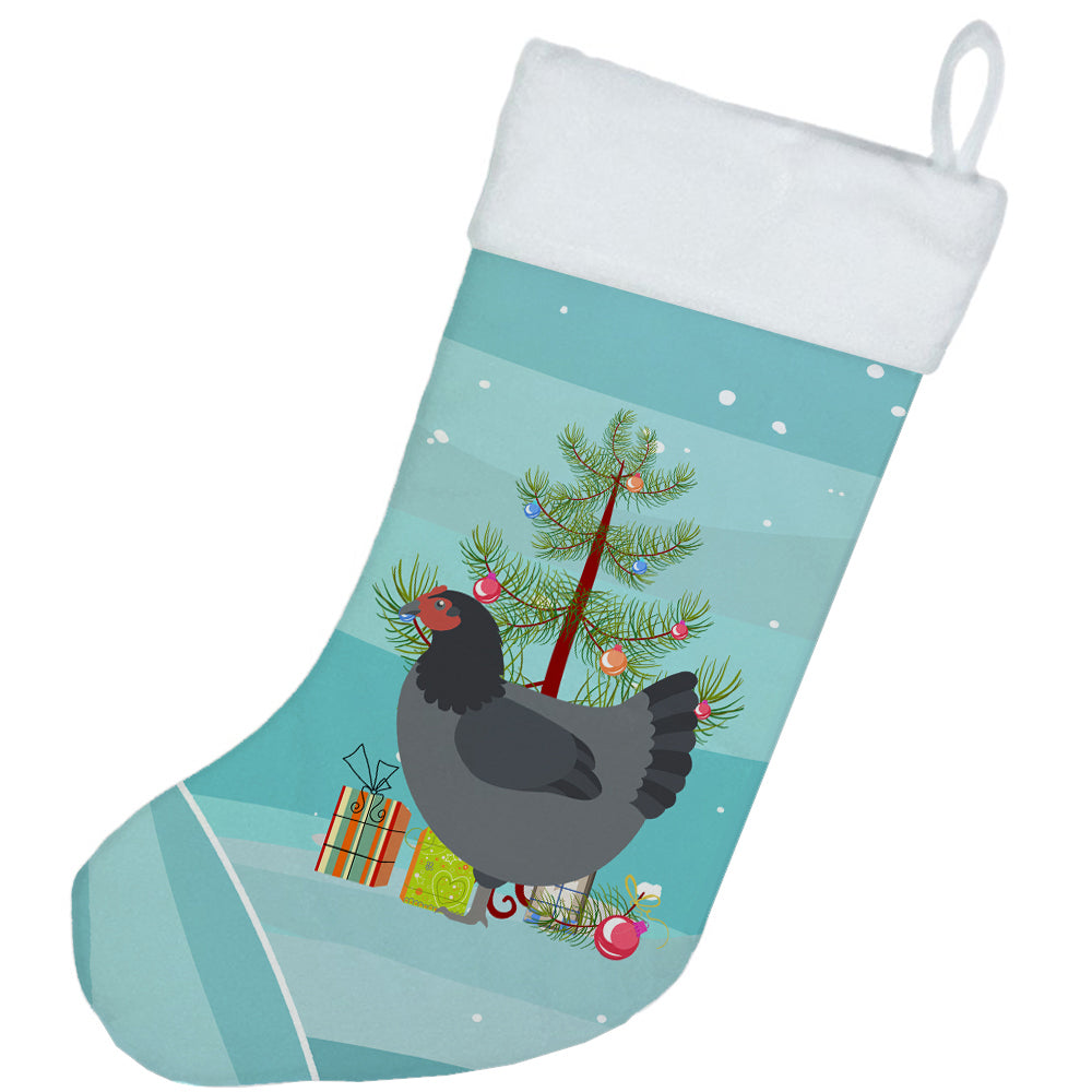Jersey Giant Chicken Christmas Holiday Stocking Double-Sided Print, Polyester Suede,11x18, Made in USA