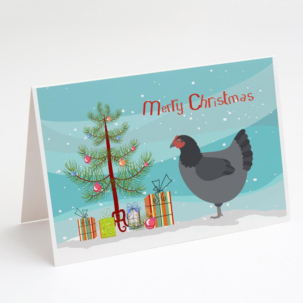Jersey Giant Chicken Christmas Greeting Cards Pack of 8 Blank Cards with Envelopes Whimsical A7 Size 5x7