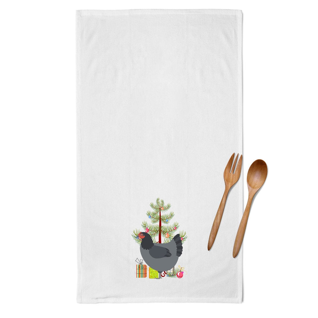 Jersey Giant Chicken Christmas Kitchen Towel Set of 2 White Dish Towels Decorative Bathroom Hand towel for Hand, Face, Hair, Yoga, Tea, Dishcloth, 19 X 28", White