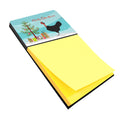 Naked Neck Chicken Christmas Watercolor Sticky Note Holder Refillable Dispenser Desk Accessory 3x3 Pad Gift
