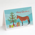 Mule Christmas Greeting Cards Pack of 8 Blank Cards with Envelopes Whimsical A7 Size 5x7