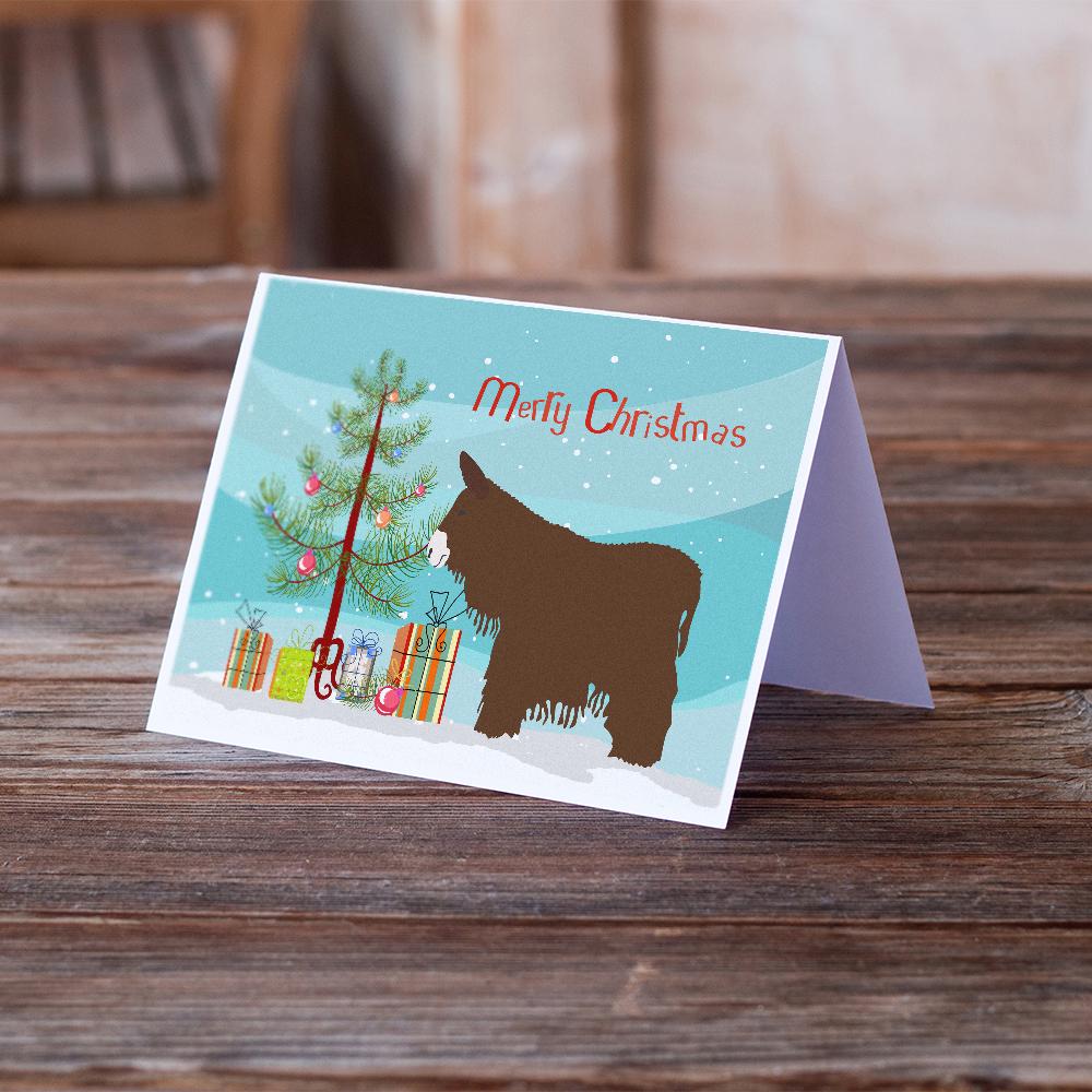 Poitou Poiteuin Donkey Christmas Greeting Cards Pack of 8 Blank Cards with Envelopes Whimsical A7 Size 5x7