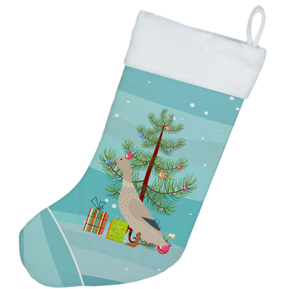 West Harlequin Duck Christmas Holiday Stocking Double-Sided Print, Polyester Suede,11x18, Made in USA