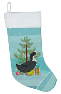 Blue Swedish Duck Christmas Holiday Stocking Double-Sided Print, Polyester Suede,11x18, Made in USA