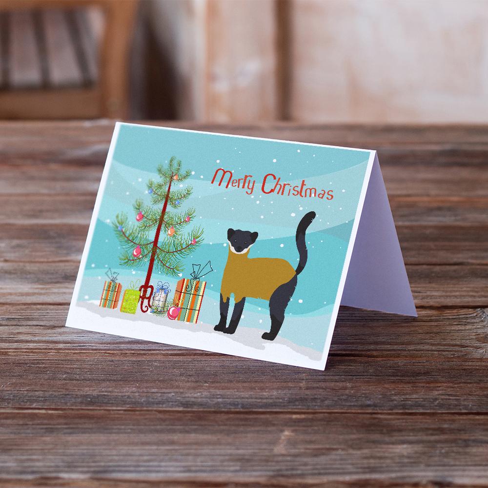 Yellow-Throated Marten Christmas Greeting Cards Pack of 8 Blank Cards with Envelopes Whimsical A7 Size 5x7