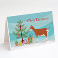 Toggenburger Goat Christmas Greeting Cards Pack of 8 Blank Cards with Envelopes Whimsical A7 Size 5x7