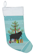 Verata Goat Christmas Holiday Stocking Double-Sided Print, Polyester Suede,11x18, Made in USA