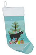 Black Bengal Goat Christmas Holiday Stocking Double-Sided Print, Polyester Suede,11x18, Made in USA
