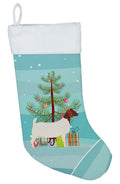 Boer Goat Christmas Holiday Stocking Double-Sided Print, Polyester Suede,11x18, Made in USA