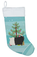 Welsh Black-Necked Goat Christmas Holiday Stocking Double-Sided Print, Polyester Suede,11x18, Made in USA