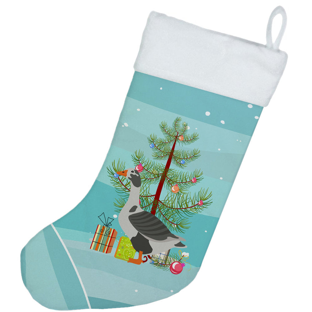 West of England Goose Christmas Holiday Stocking Double-Sided Print, Polyester Suede,11x18, Made in USA