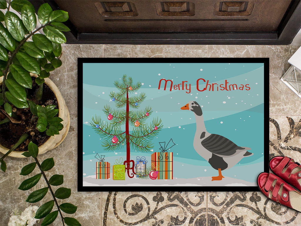 West of England Goose Christmas Doormat Indoor Outdoor 24H X 36W Front Door Mat Rugs for Entryway, Non Slip Washable Low Pile,